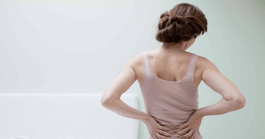 A woman's backache