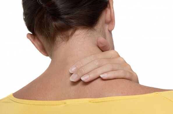 Neck pain is a symptom of cervical osteochondrosis