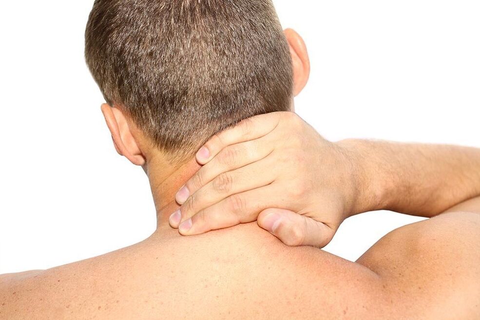 Neck pain due to osteochondrosis