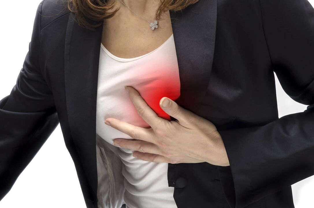 Heart pain caused by cervical osteochondrosis